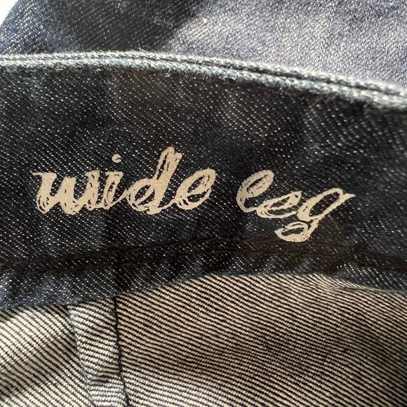 Calvin Klein Jeans (12) 34x31 Regular Wide Leg Jeans Blue Dark Wash Mid Rise - Picture 11 of 11